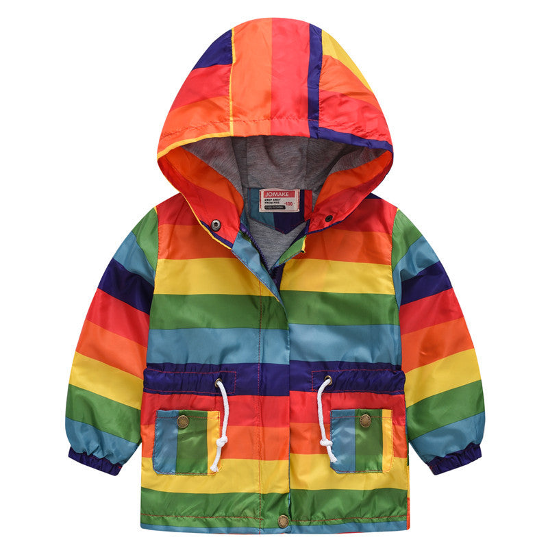 Le printemps et l'automne mince à capuche bébé mignon Zipper veste pour enfants