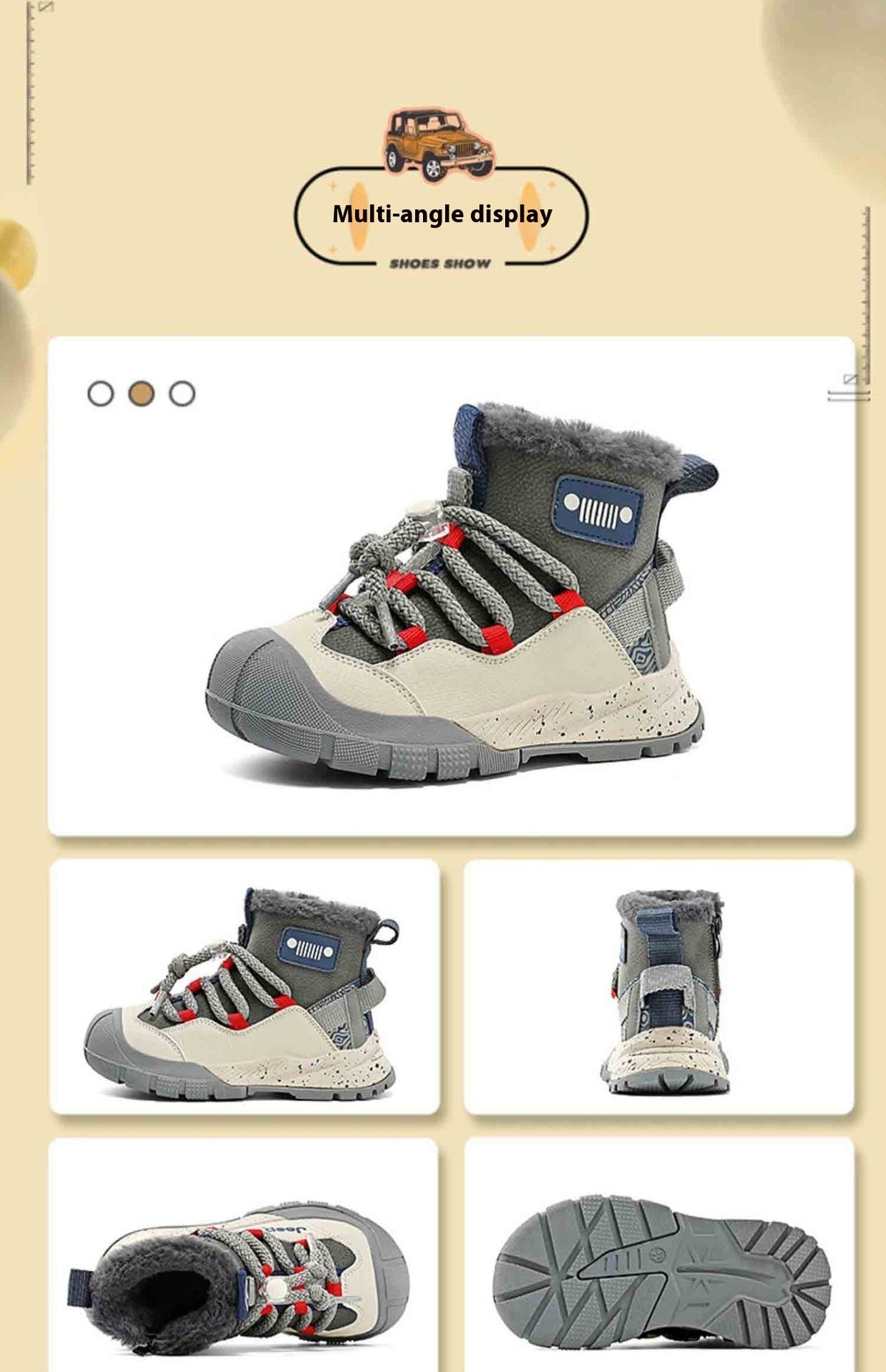 Sneaker pour enfants à l'épreuve des neiges