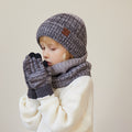 Capuche en laine tricotée pour enfants