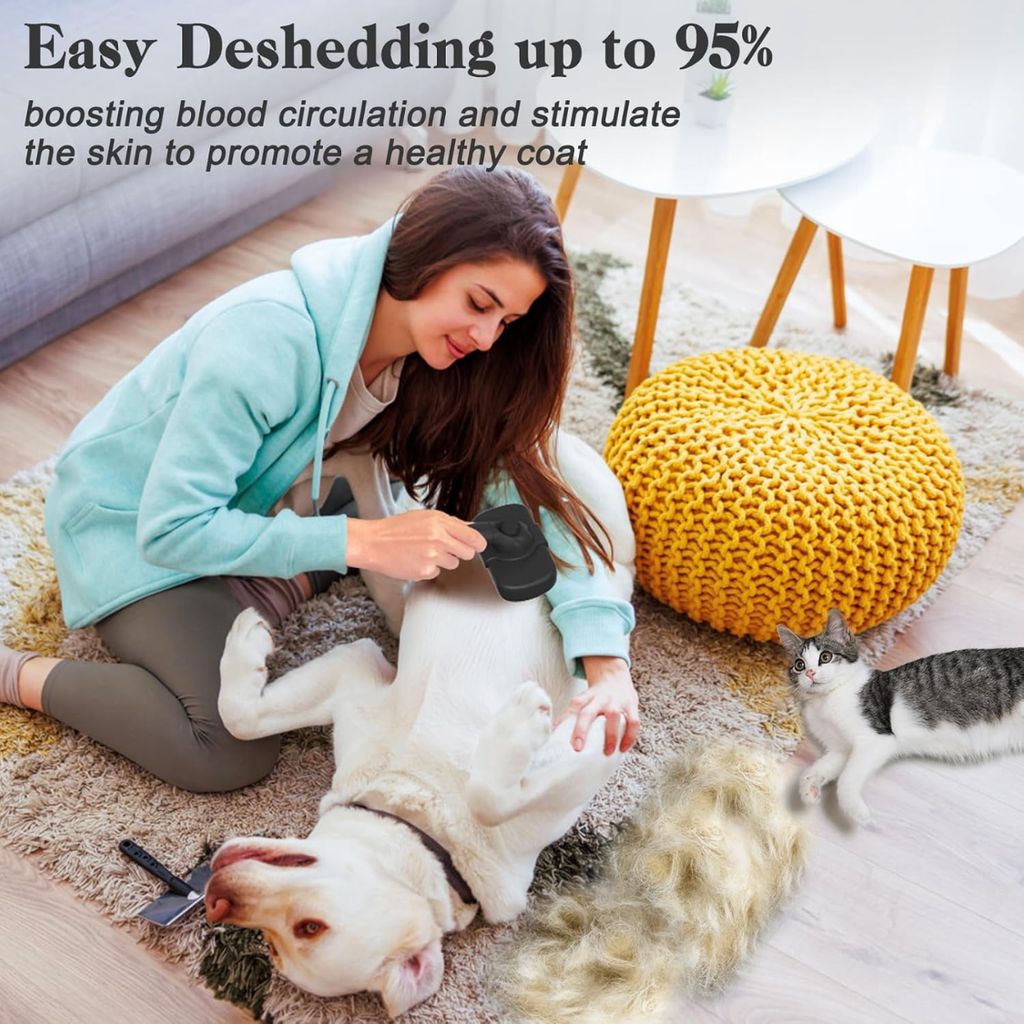 Brosse à linge auto-nettoyante - Outil de grooming pour chiens