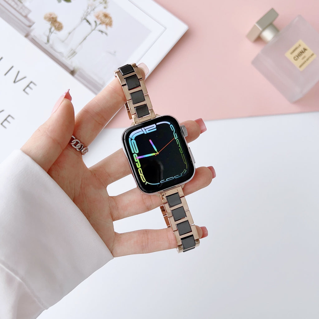 Bracelet de montres en céramique en acier inoxydable