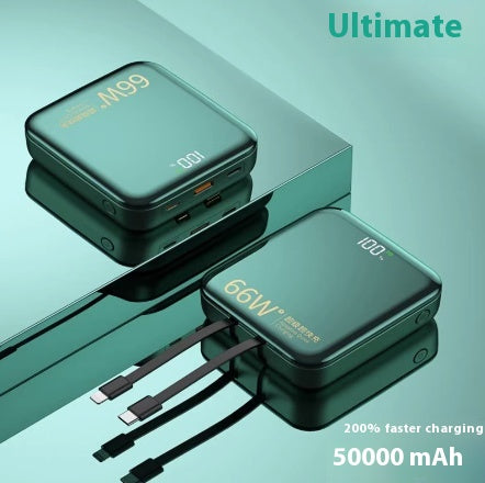 Charge grande capacité Super rapide avec câble Power Bank