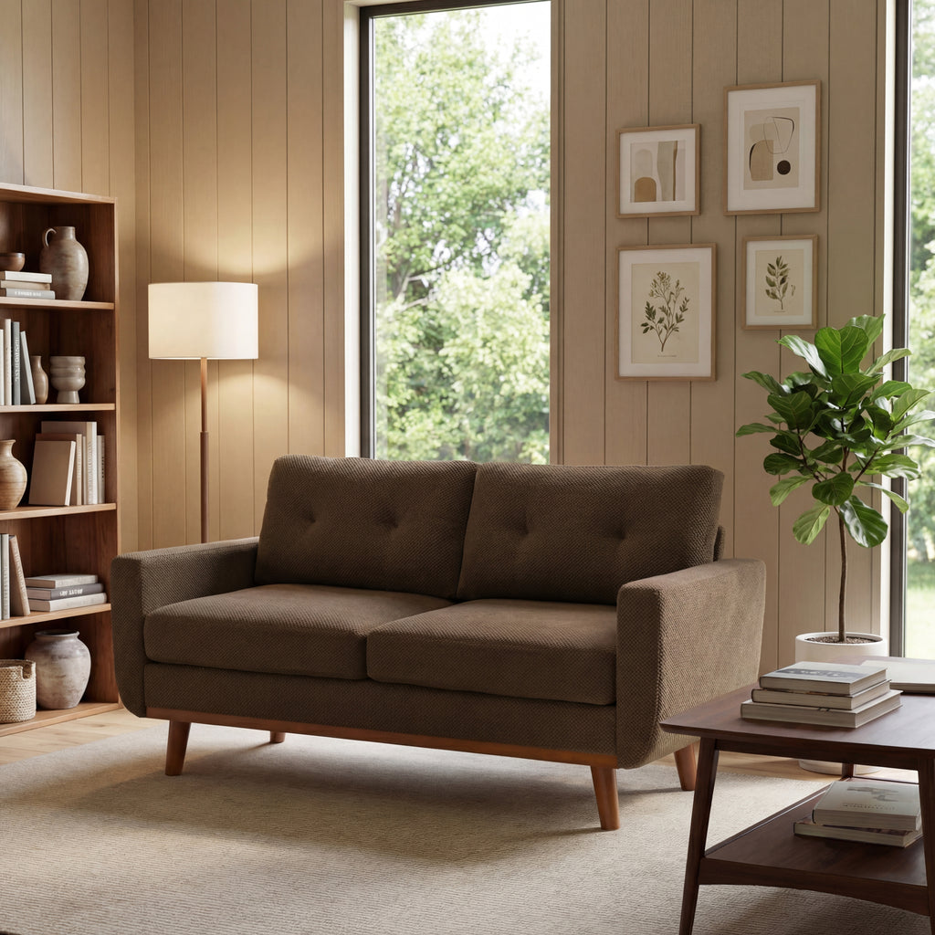 Canapé moderne minimaliste à deux places de 65 pouces