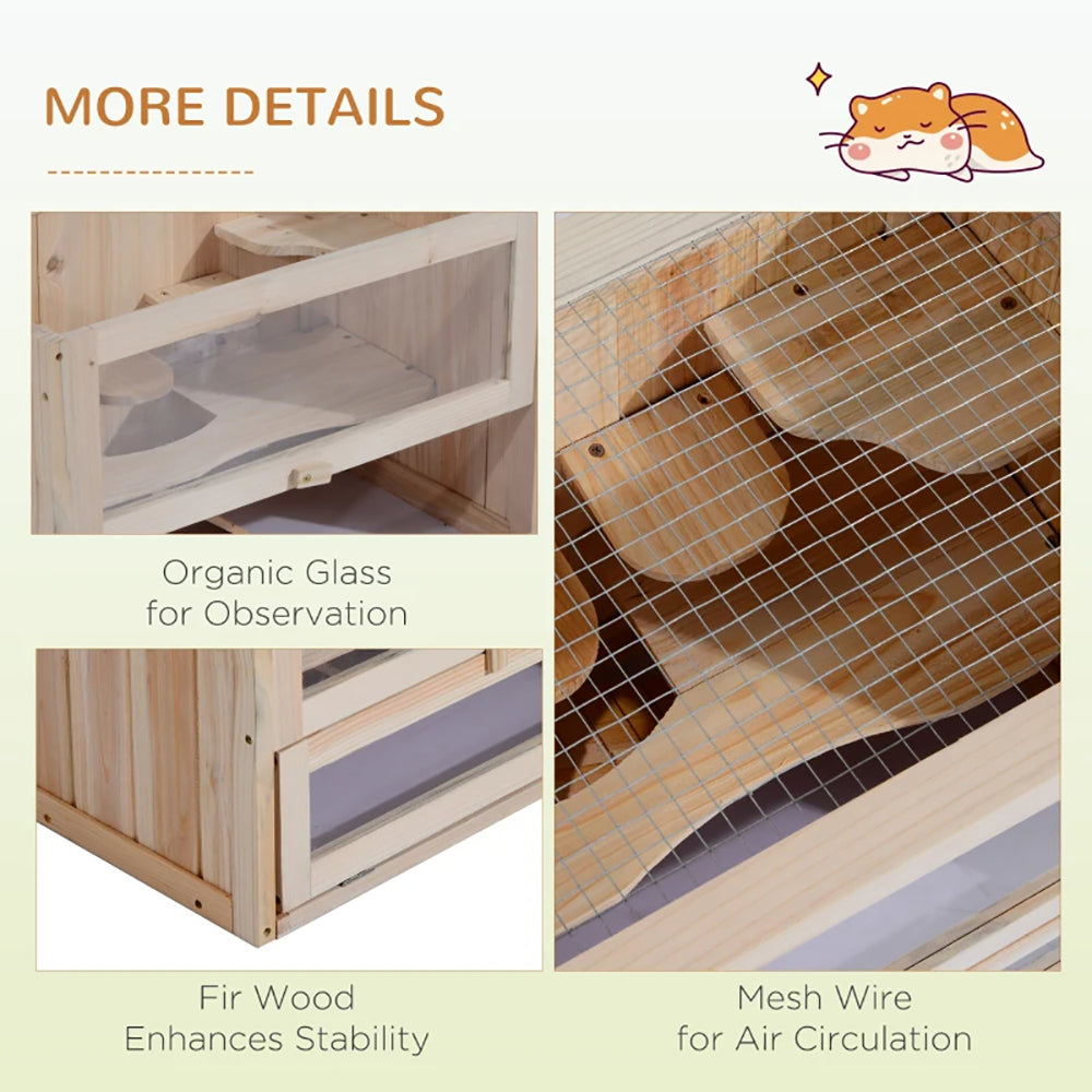 2-Niveau hamster Cage Mice and Rat House