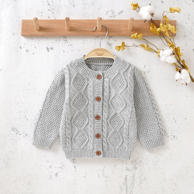 INS Springautumn Baby Minimalist Artistic Chandail Cardigan