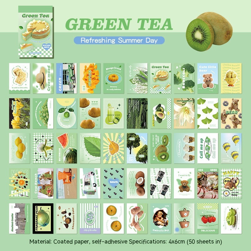 Stickers American Retro Journal Décoration Matériel Stickers Mini Sticker Cartoon