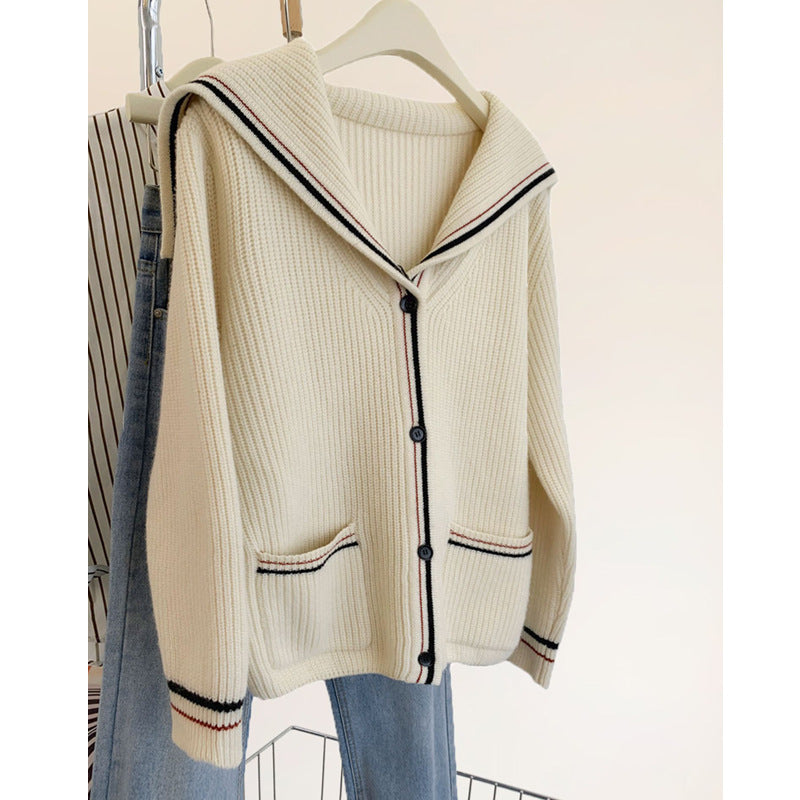 Style européen Relaxed-fit Cashmere Knit Cardigan