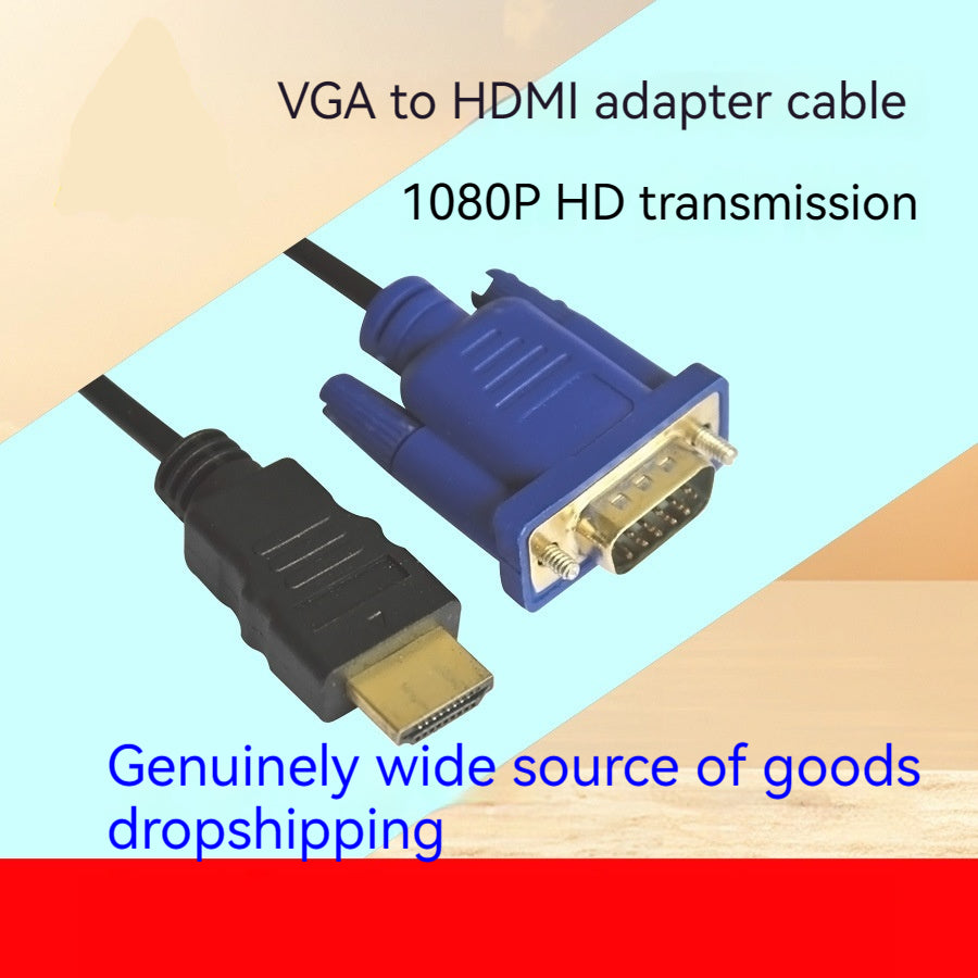Hdmi TO VGA HD Conversion HDMI TO VGA Ordinateur portable câble de télévision sans réseau