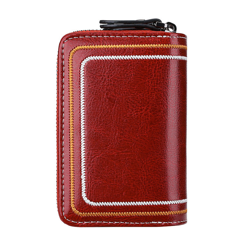 Femmes Broderie Voiture Pitching Tendance Multifonctionnel carte Case