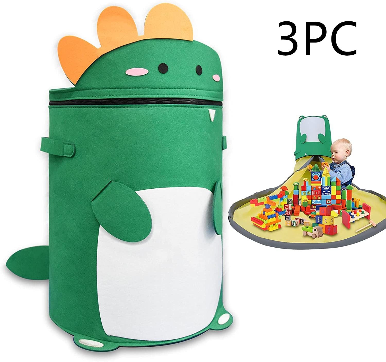 Sac de rangement feutre Toy Play Mat 2 en 1 Pull Rope
