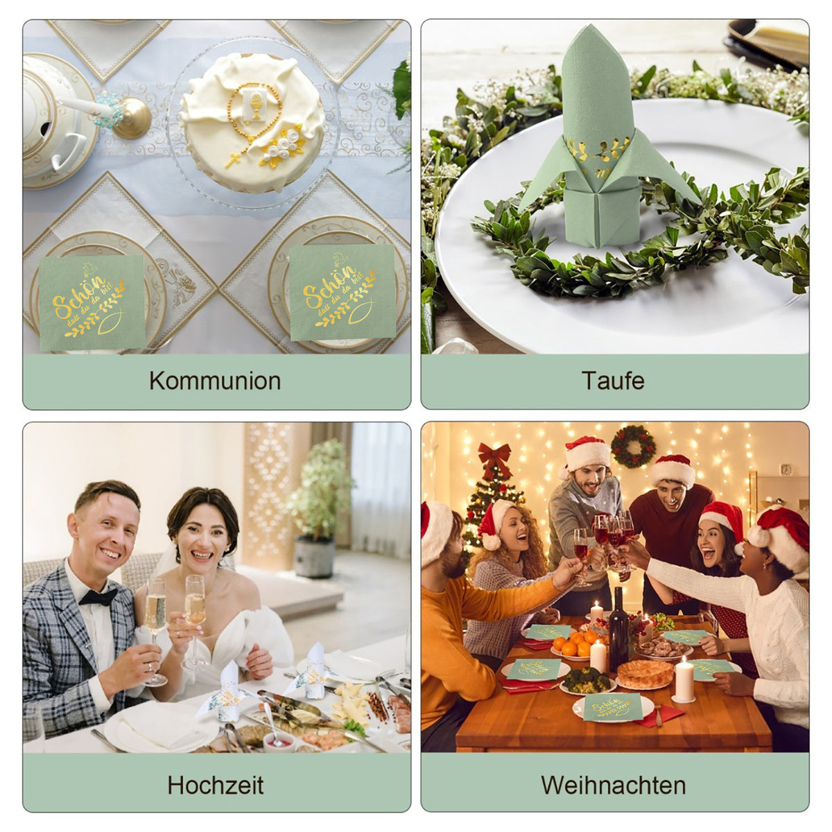 Set of 40 napkins