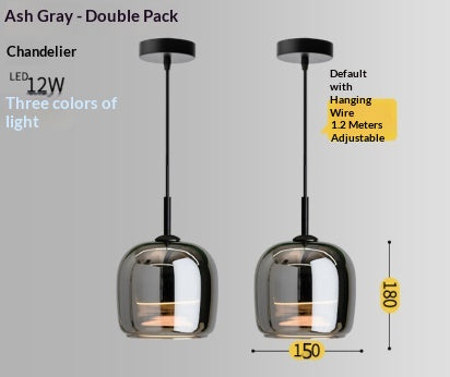 Moderne Minimalist Créatif haut de gamme Sens de chambre de luxe Pendentif lumière