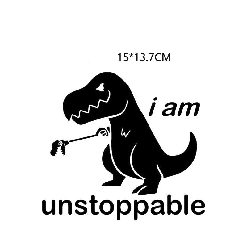 Cute Cartoon Dinosaur auto auto auto Sticker