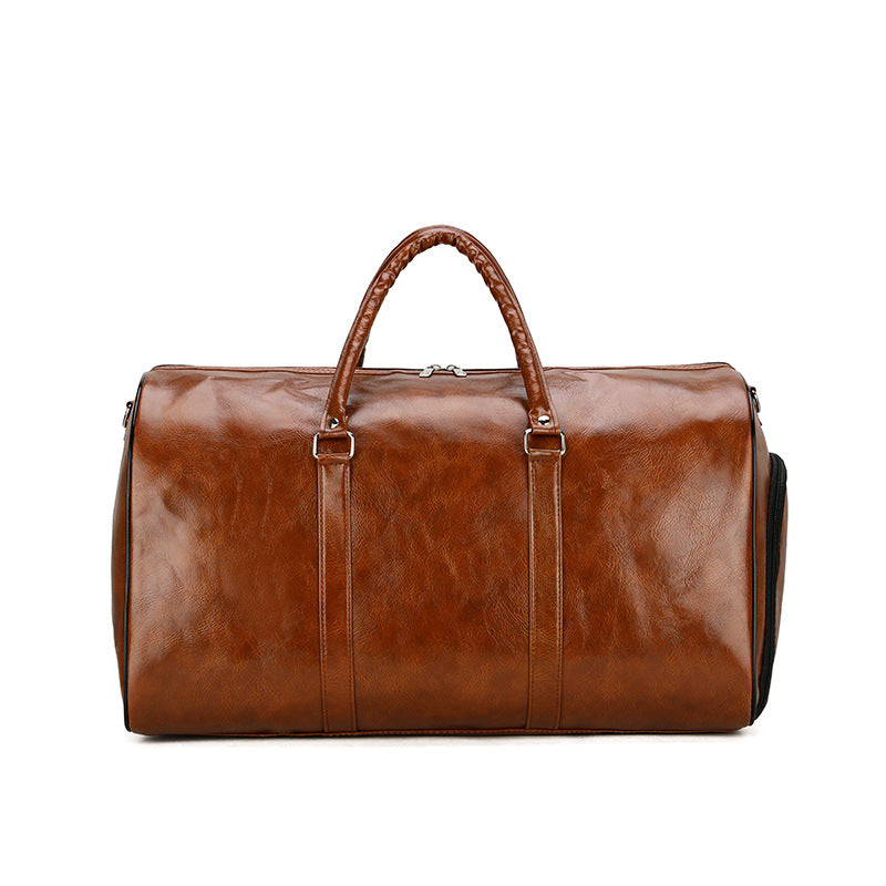 Sac à bagages Pu Retro Business Traveling Grande Capacité Sac à Voyage Court