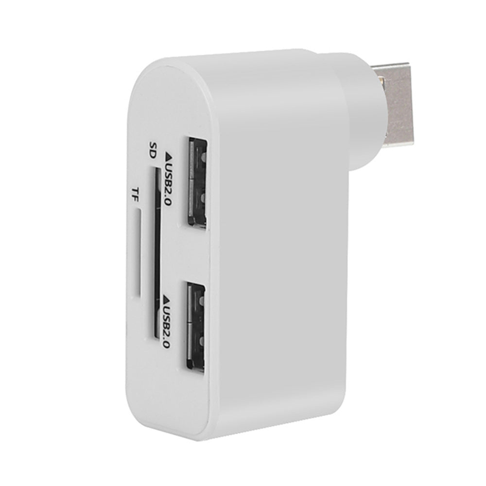 Rotation USB 2.0HUB moyeu multi-fonctions lecteur de carte diviseur un glisser trois port d'amarrage m