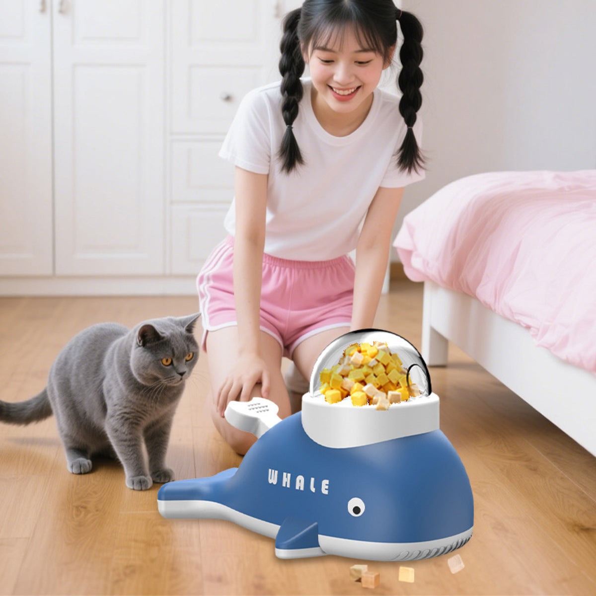 Jouet de distribution interactif pour chats et chiens