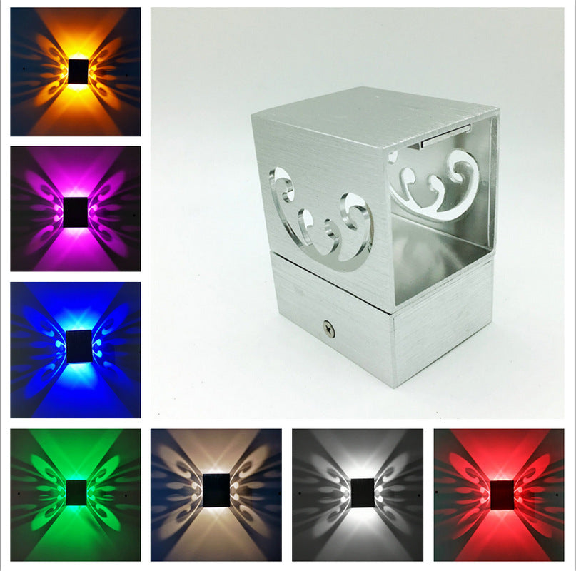 Led Butterfly Lampe murale intérieure créative Fond mural