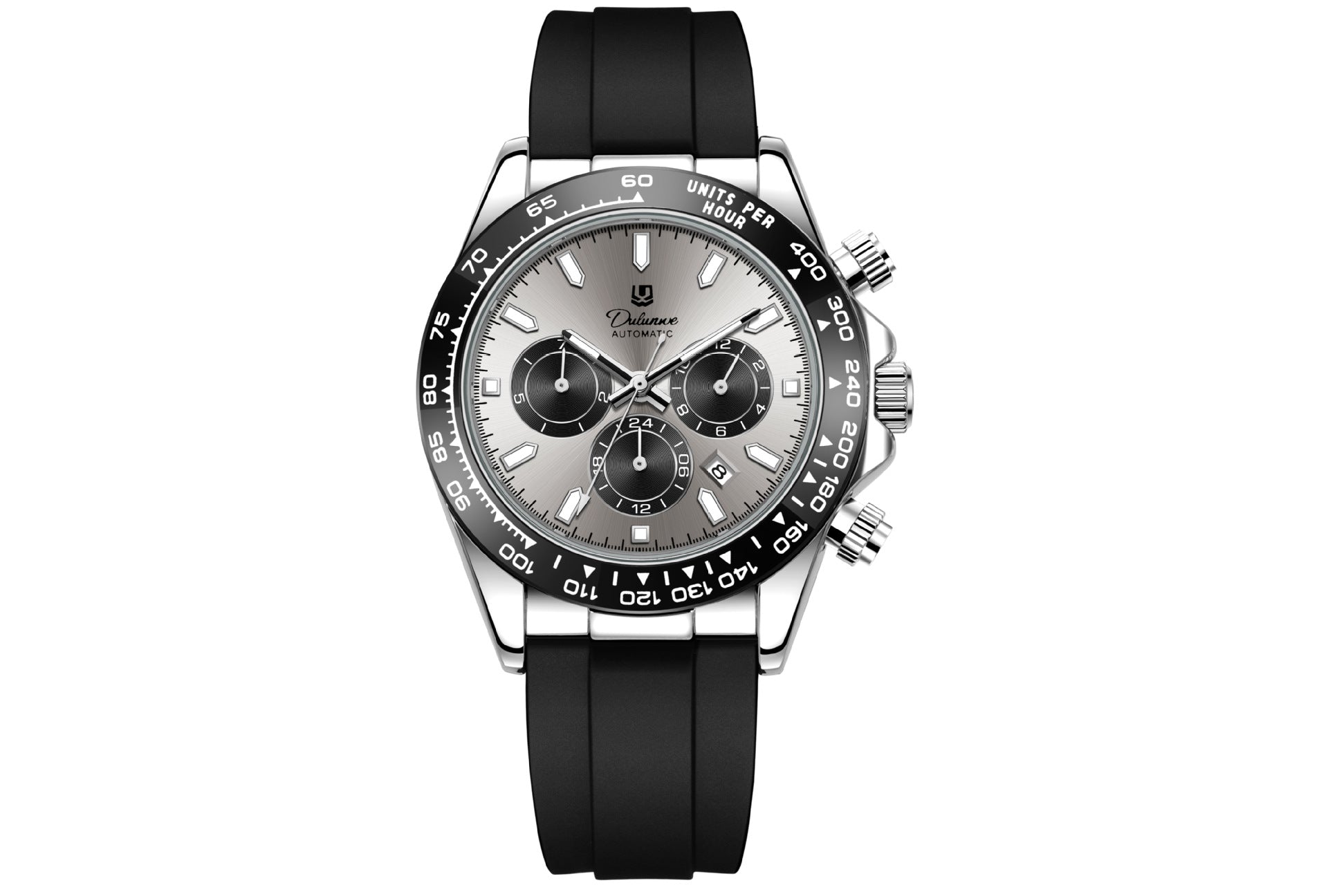 Homme Fashionable et tendance montre mécanique entièrement automatique