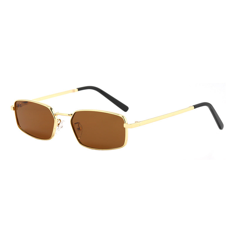 Lunettes de soleil tendance à la mode en métal