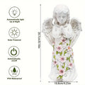 Resin Garden Angel Wings Solar Light
