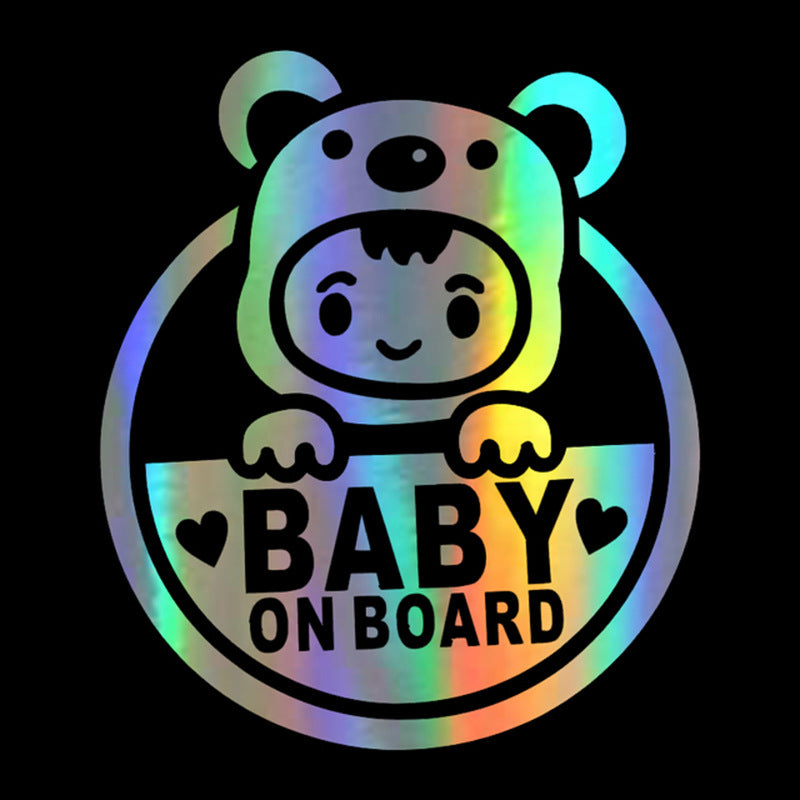 Sticker créatif en verre de fenêtre de voiture réfléchissante laser