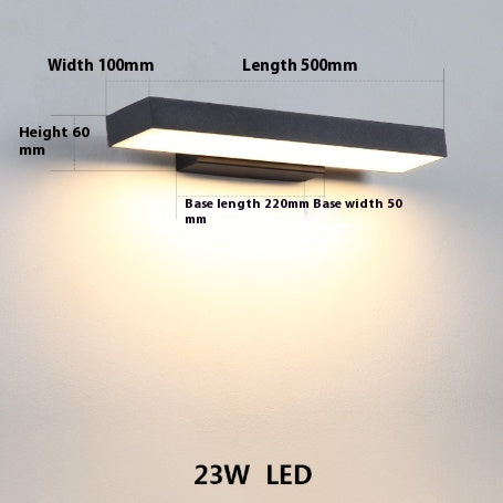 Moderne simple en acier inoxydable extérieur Villa Courtyard Lampe à induction d'entrée étanche