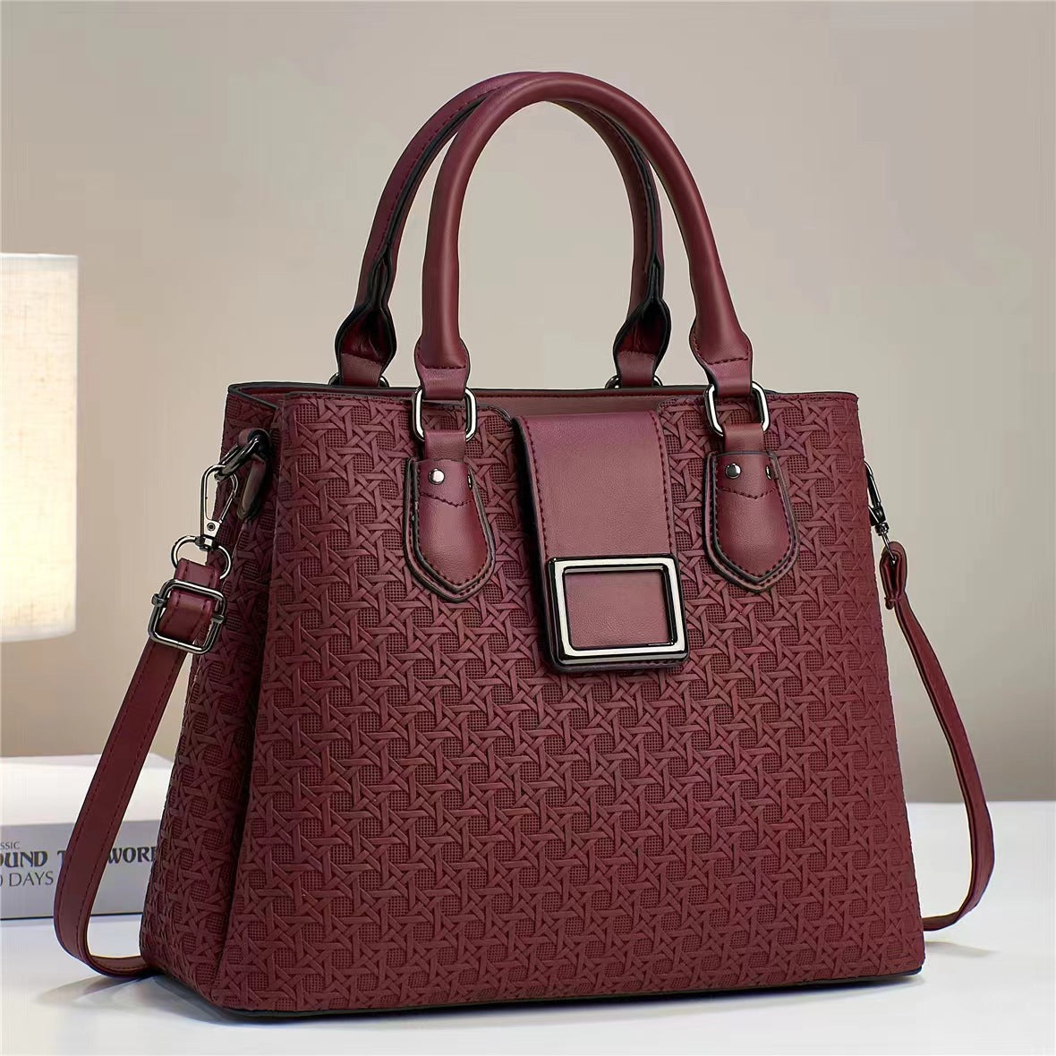 Sac à main embossé Fashionable et polyvalent Elégant Sac à épaule ou Crossbody