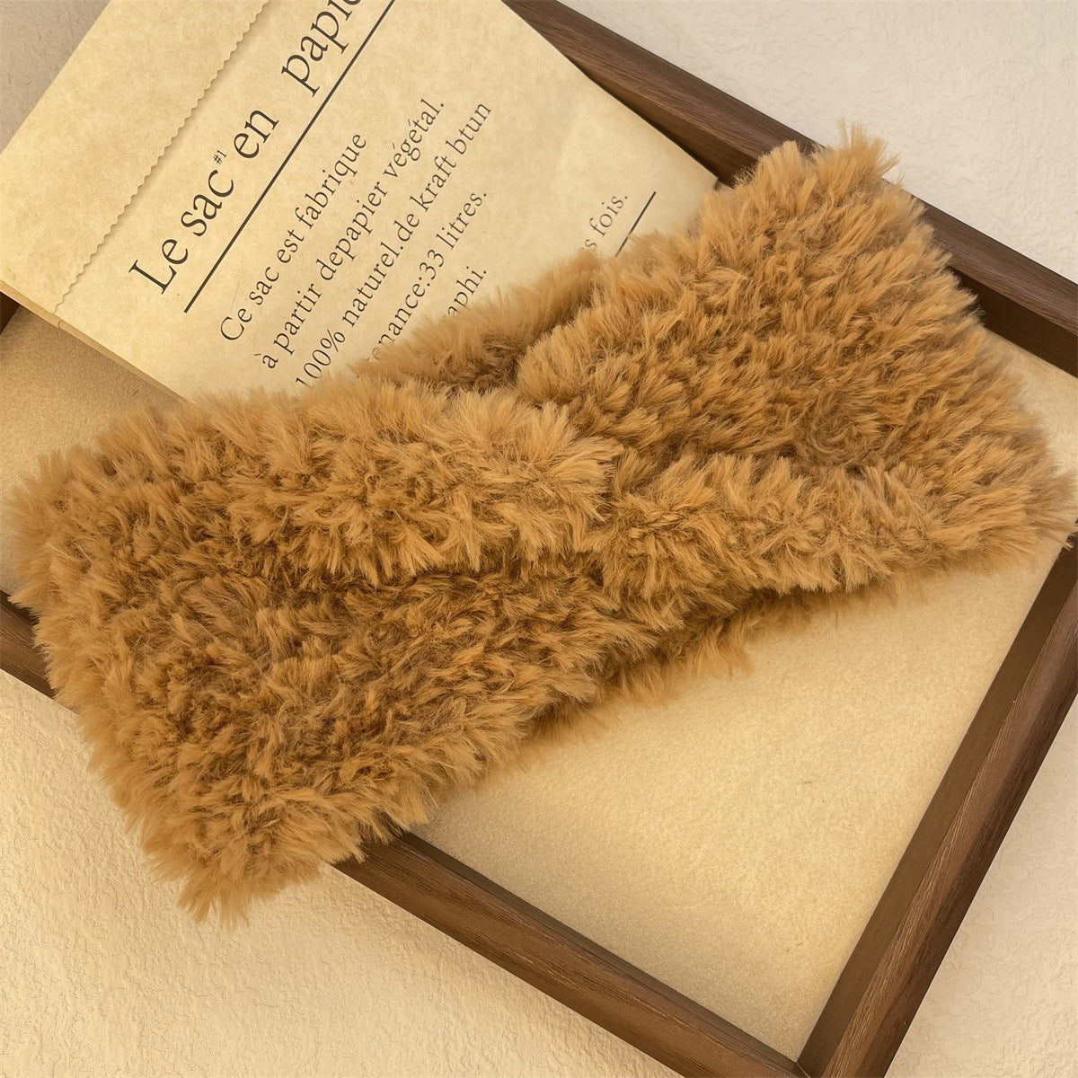 En peluche large bande de cheveux chaud épais pour les femmes