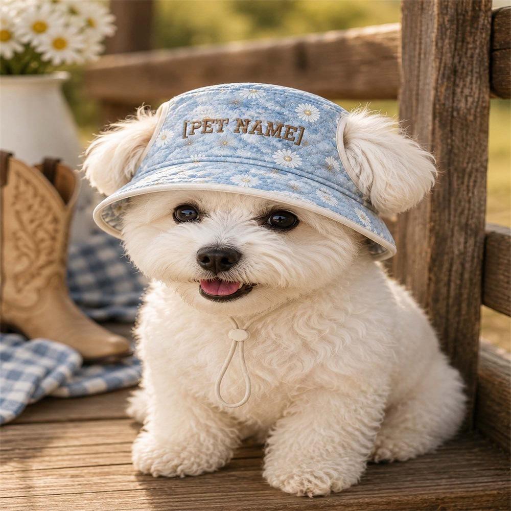 Chapeau pour animaux de compagnie en polyester matelassé