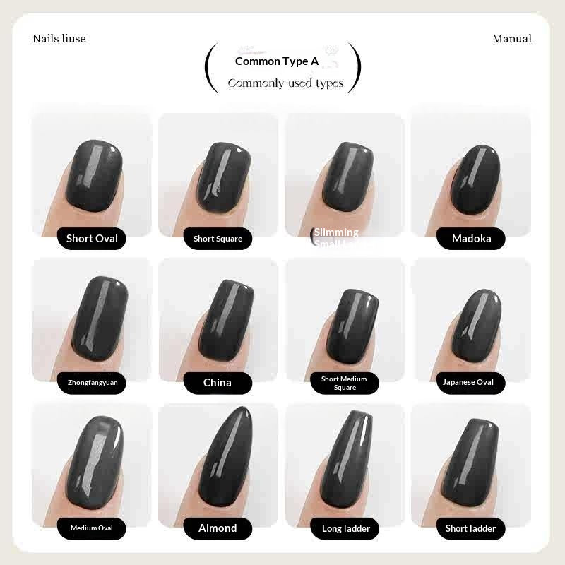Les ongles de presse à la main de style court