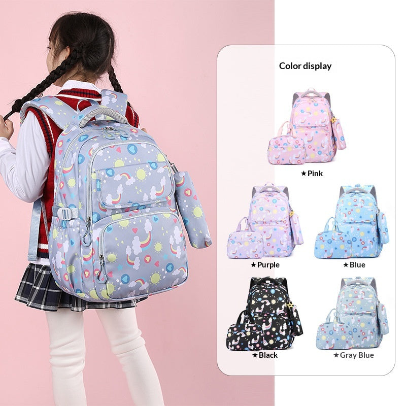 Ensemble de sacs d'école pour étudiants de grande capacité à protection arrière