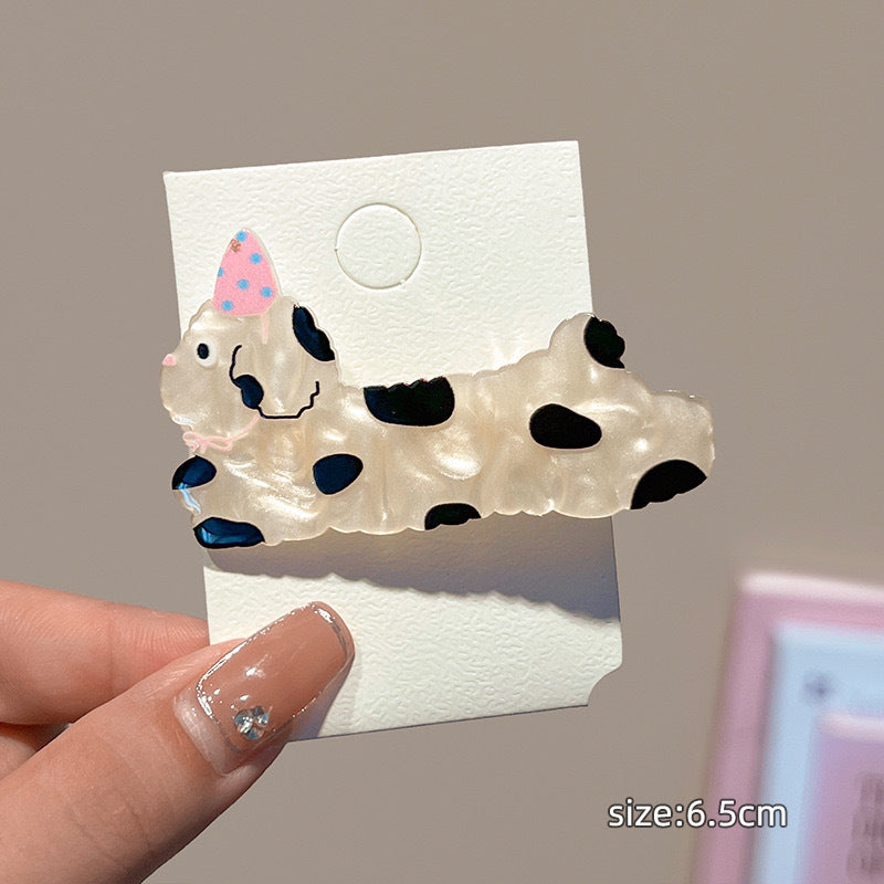 Coiffure de caricature Pin mignon côté chiot enfants Headwear