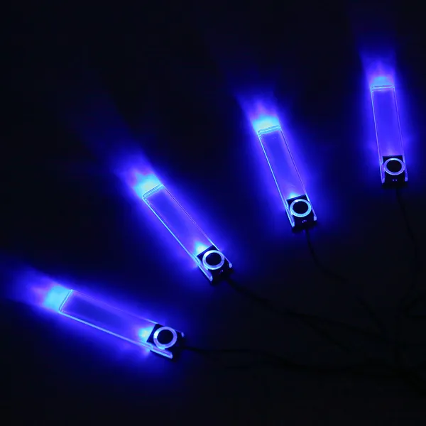 Charge voiture 4Pcs intérieur LED atmosphère voiture légère