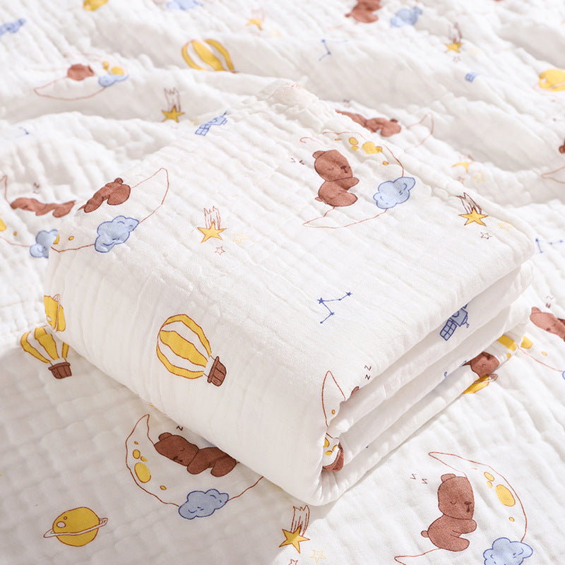 Couverture pour bébé imprimé en coton pur