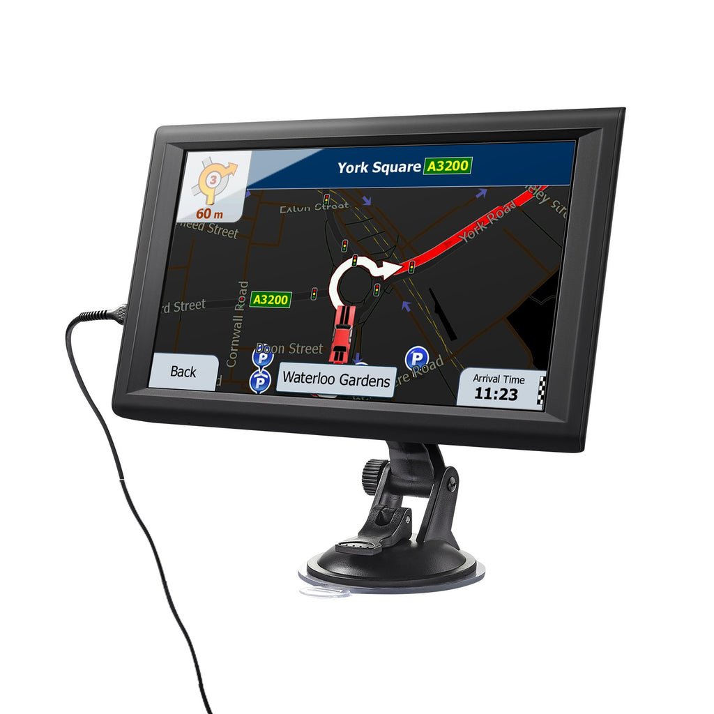 9-inch Touchscreen Car GPS Navigator with 16GB GPS Navigation System and Dash Cam