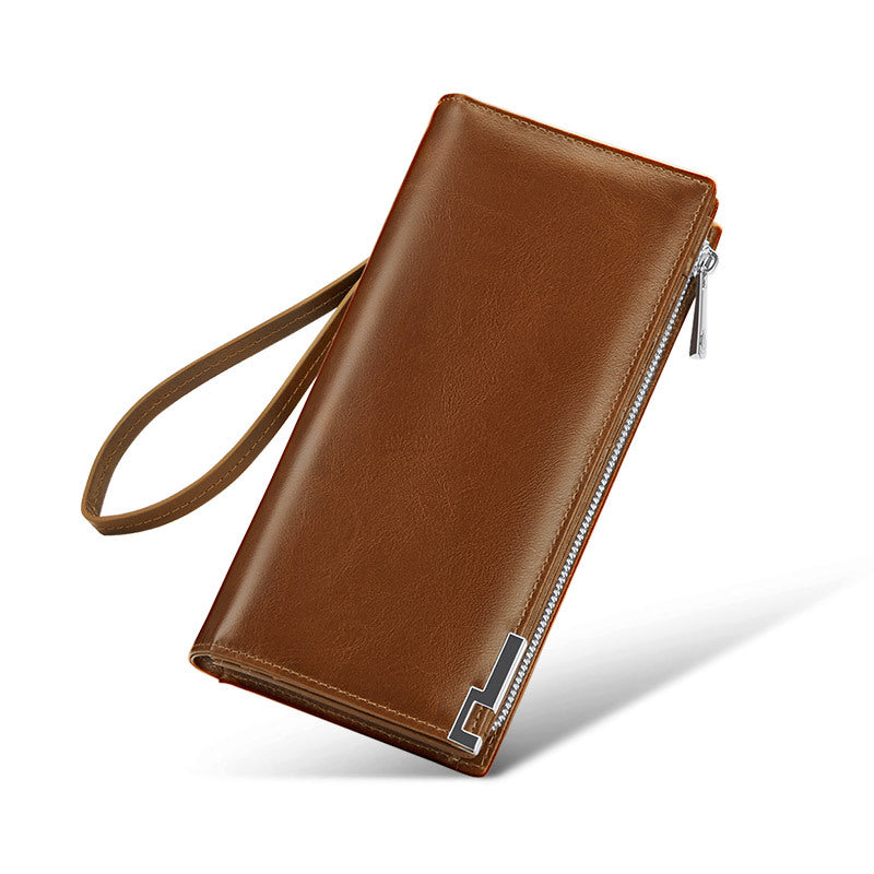 Cash Bag Cowhide Portefeuille Grande capacité