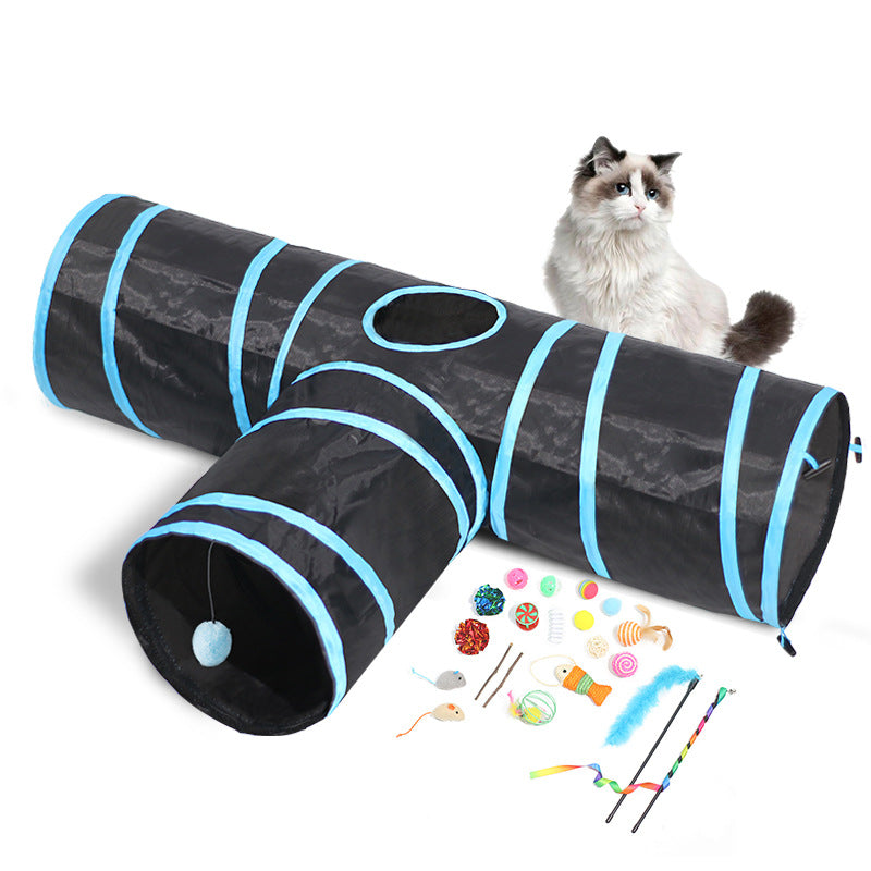 Tunnel de chat Jouets de chat pour animaux pliables
