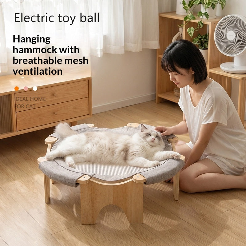 Hamac de chat amovible et lavable
