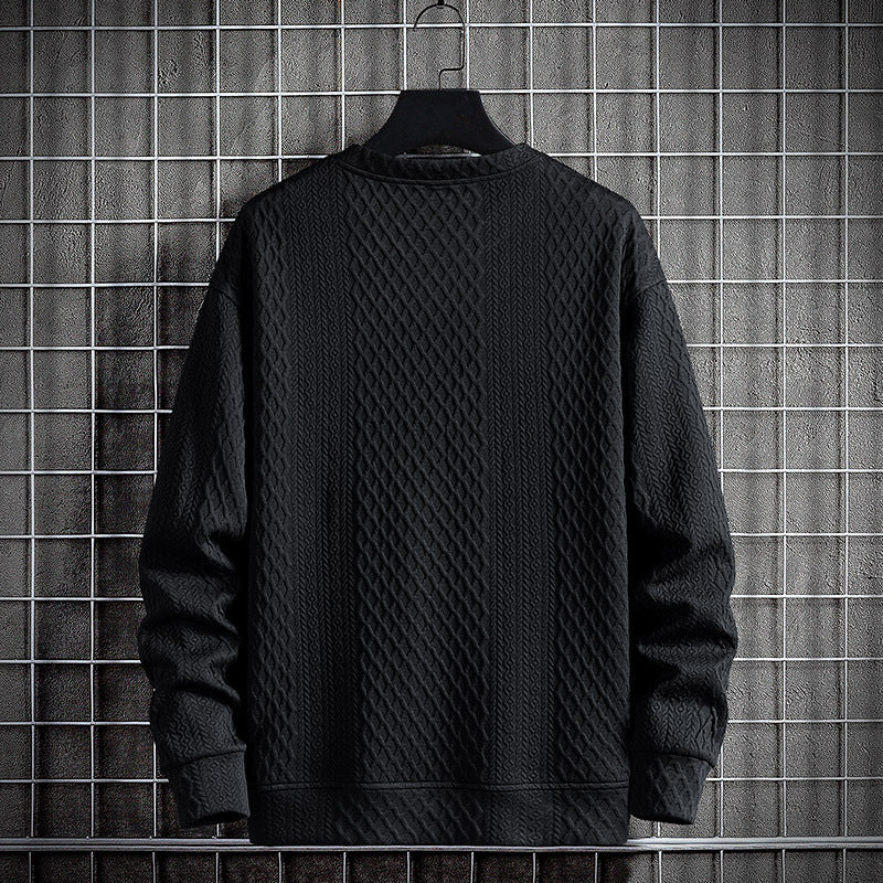 Chemise de fond en pull de cou-d'équipage casual pour hommes