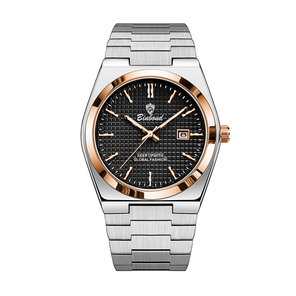 Lumineuse montre de mode tendance imperméable pour hommes