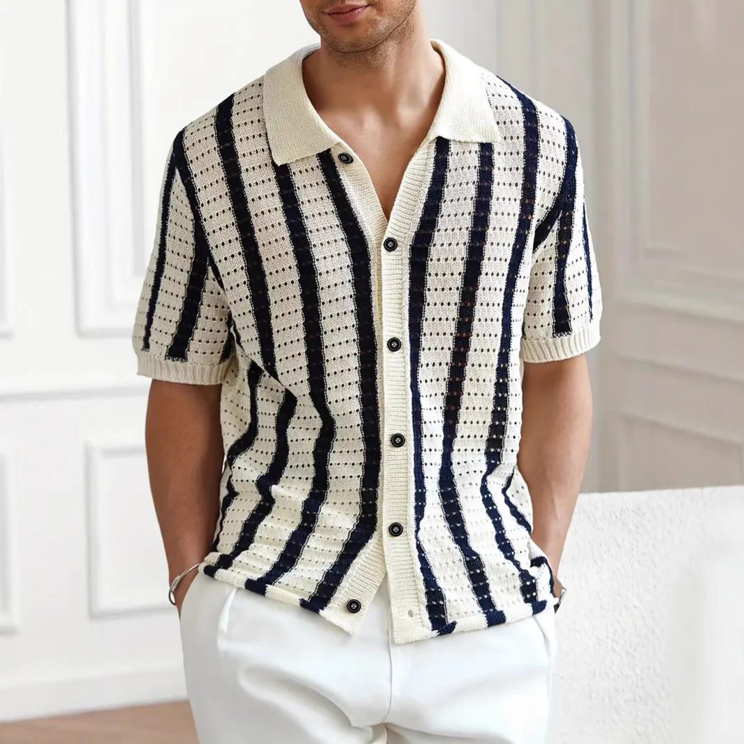 Été Chandail à glissière verticale à glissière Lapel Haut