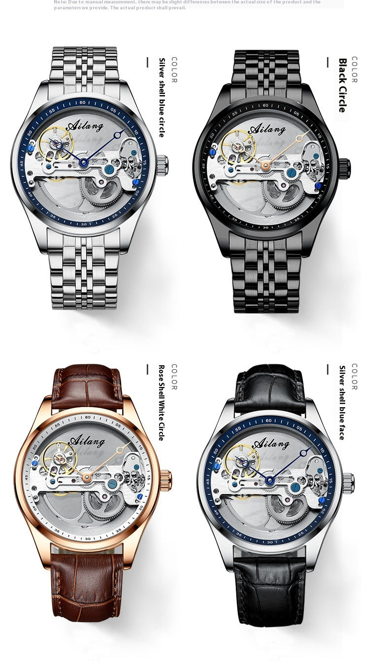 Cheveux de génération automatique de montres mécaniques Hollow