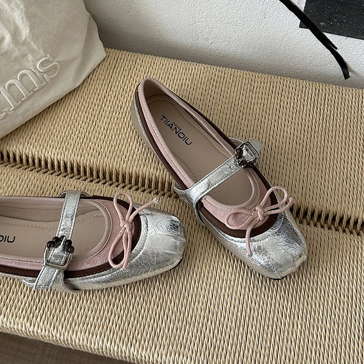 Chaussures tendance Femmes Arrivée d'automne Bouche peu profonde Sweet Vintage Platform Mary Janes