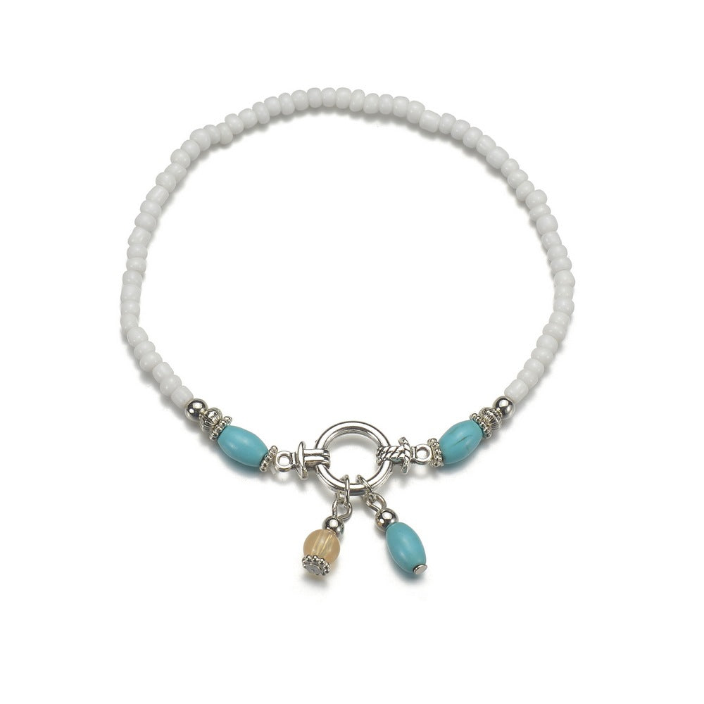 Casual Artistic Retro-style Single-strand Womens Anklet