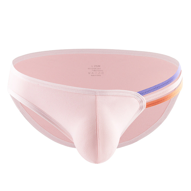 Homme en forme de T Rainbow Coton respirant Sexy High Elastic Slip U Bag