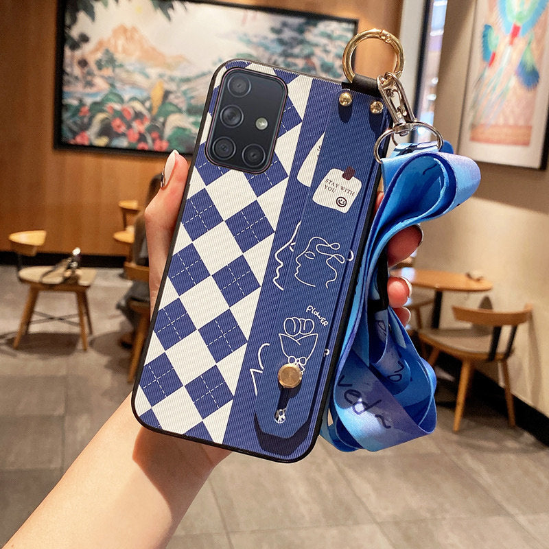 Cartoon Plaid Minimaliste anti-drop téléphone Case