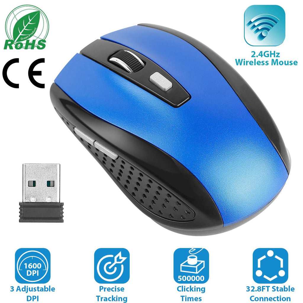 2.4G Souris de jeu sans fil optique Mice With Receveur 3 DPI réglable 6 boutons pour PC La