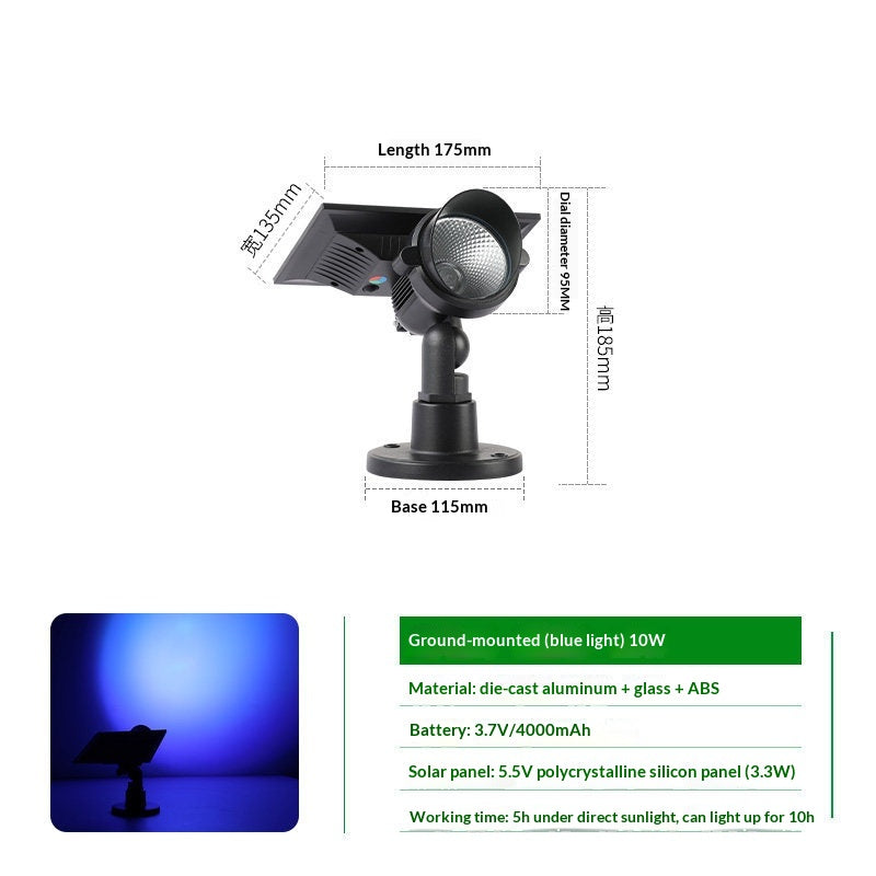 Ultra-bright Waterproof Outdoor Solar Powered Lawn Stake Landscape Light