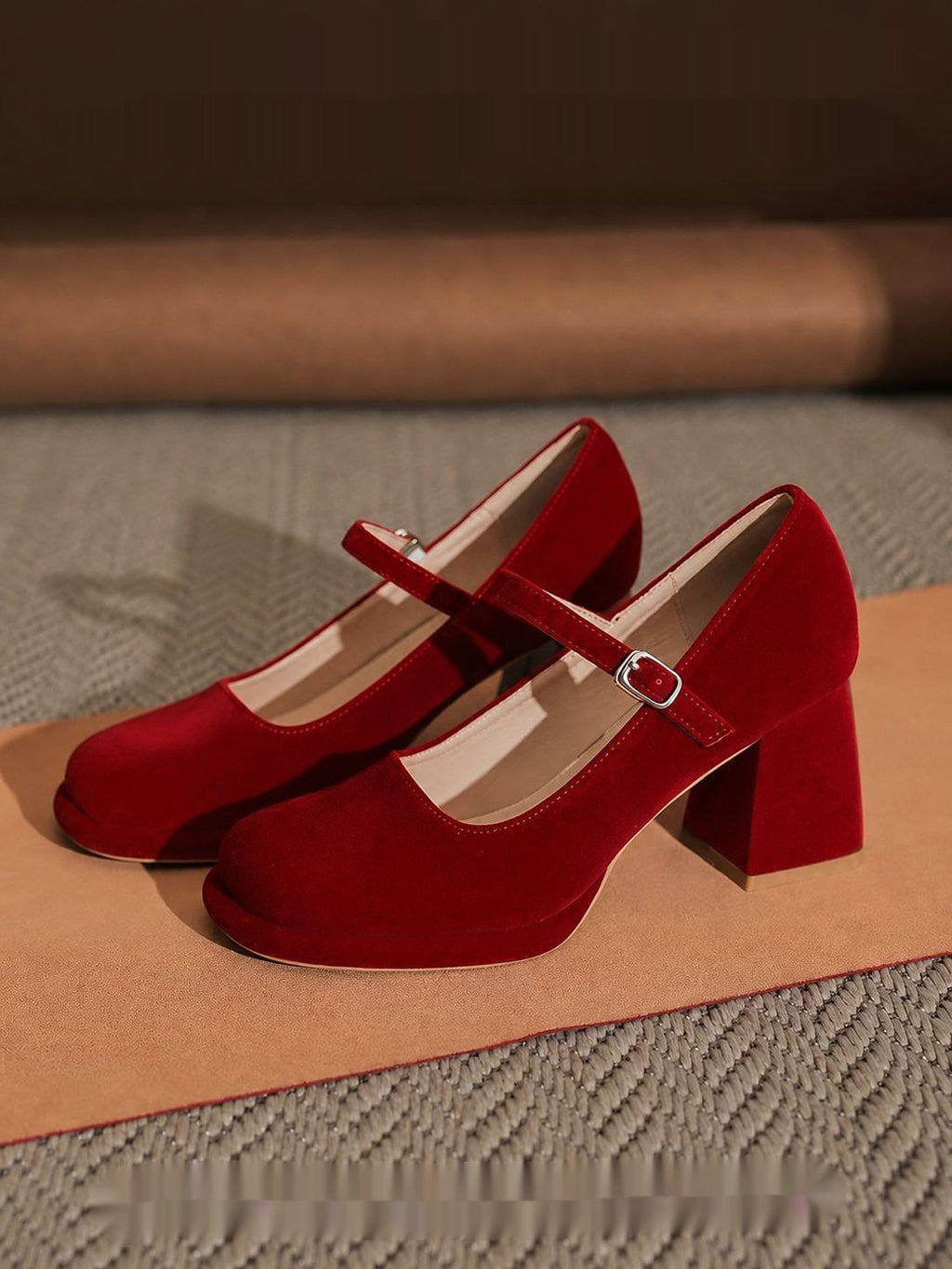Plateforme imperméable pour femmes Mary Jane High Heels