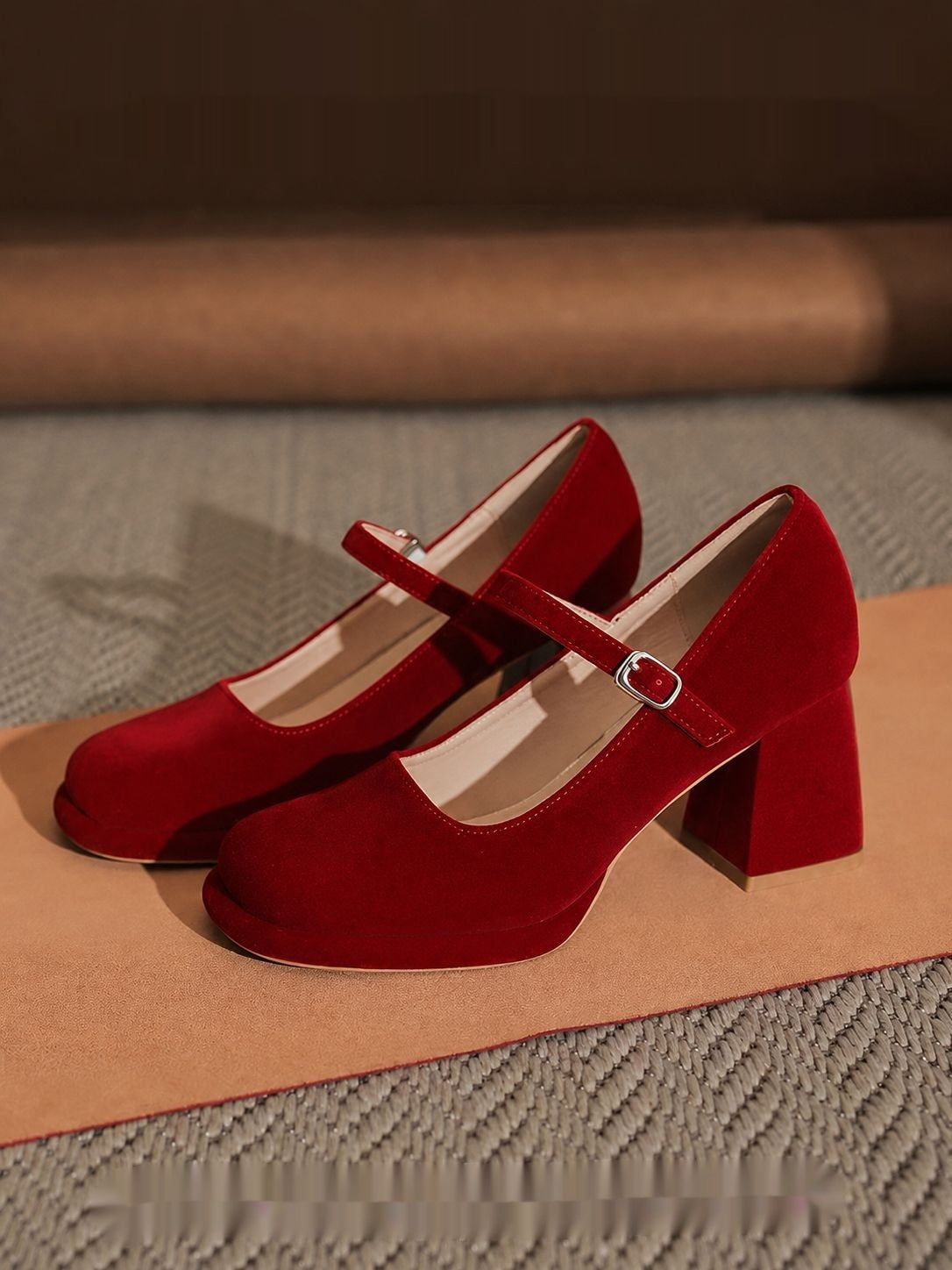 Plateforme imperméable pour femmes Mary Jane High Heels